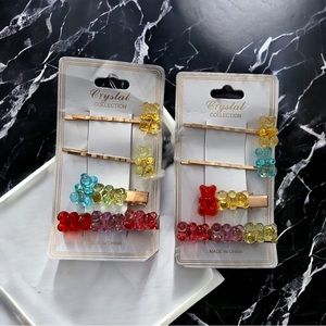 Gummy bear, hair clips